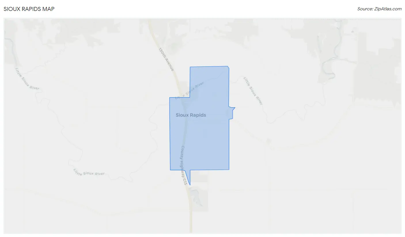 Sioux Rapids Map
