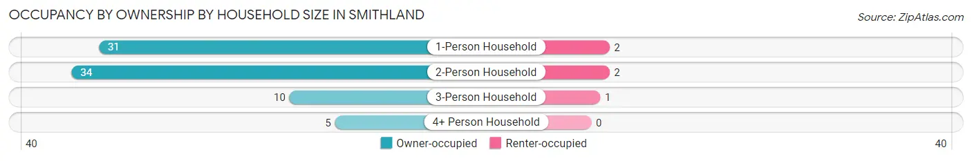 Occupancy by Ownership by Household Size in Smithland