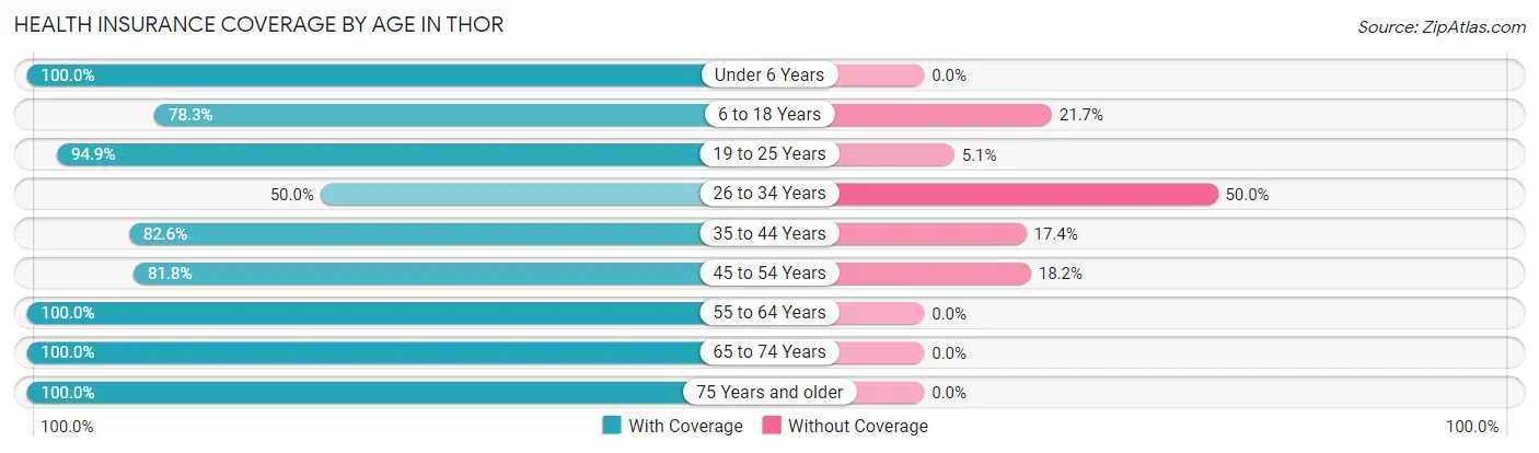 Health Insurance Coverage by Age in Thor