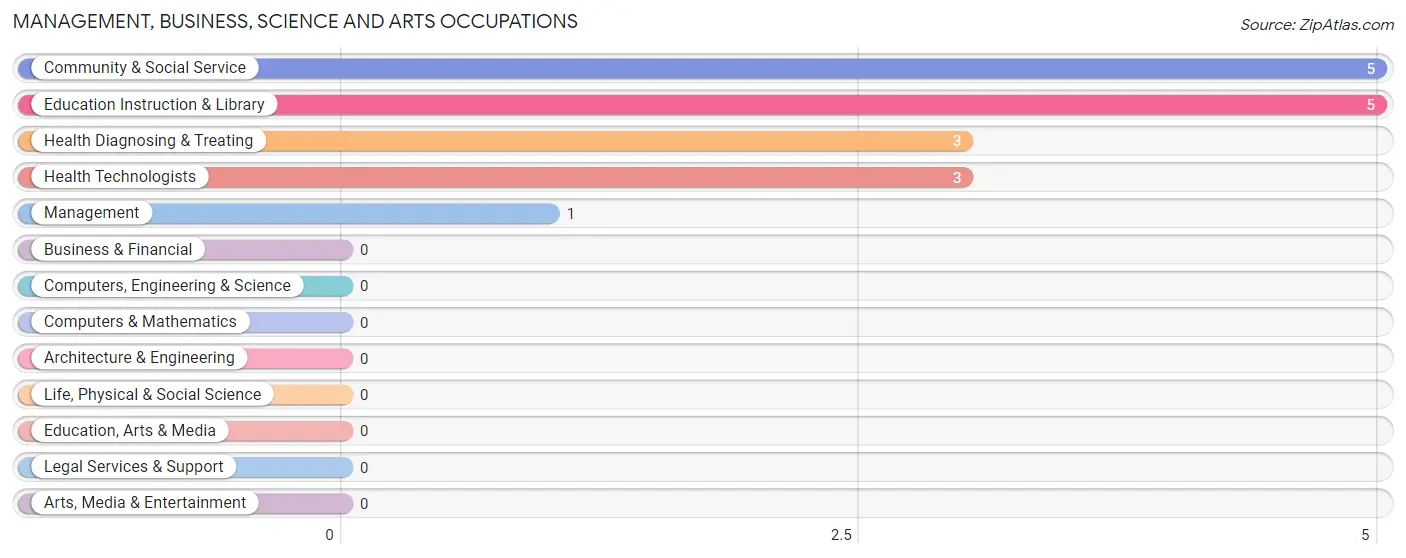 Management, Business, Science and Arts Occupations in Washta