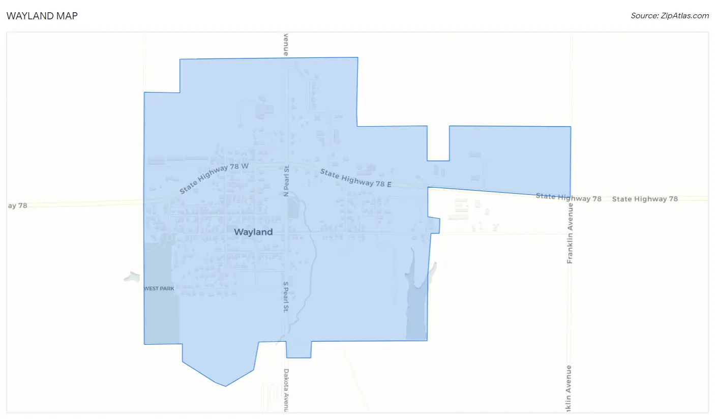 Wayland Map