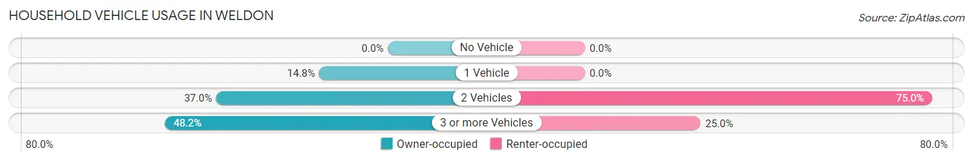 Household Vehicle Usage in Weldon