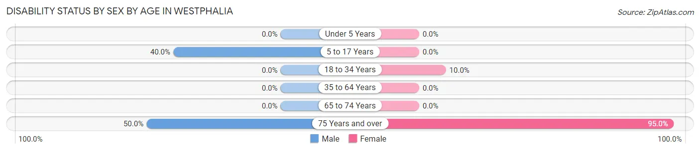 Disability Status by Sex by Age in Westphalia