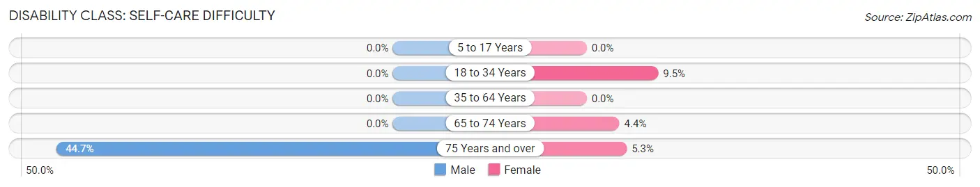 Disability in Winfield: <span>Self-Care Difficulty</span>