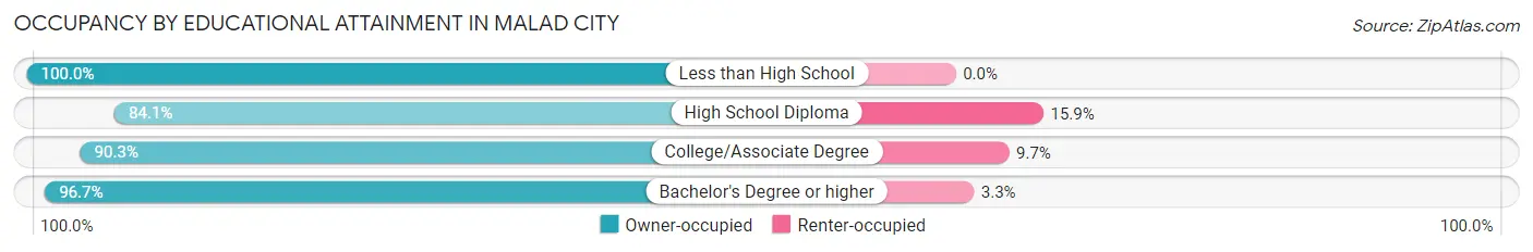 Occupancy by Educational Attainment in Malad City