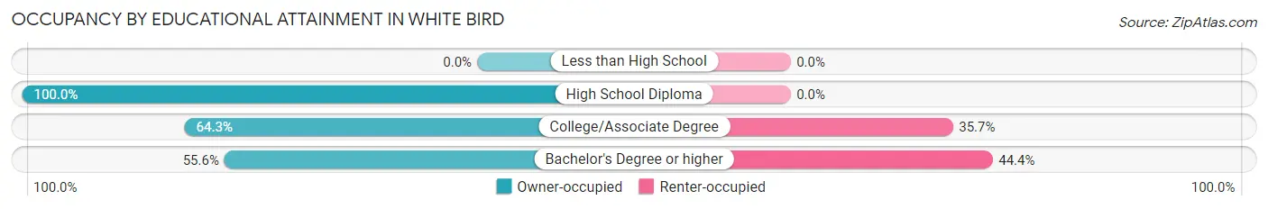 Occupancy by Educational Attainment in White Bird