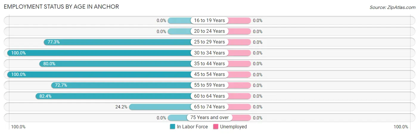 Employment Status by Age in Anchor