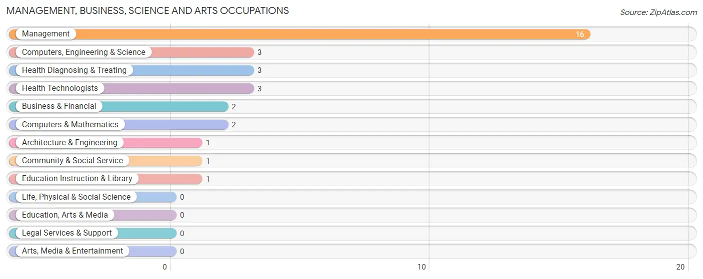 Management, Business, Science and Arts Occupations in Anchor