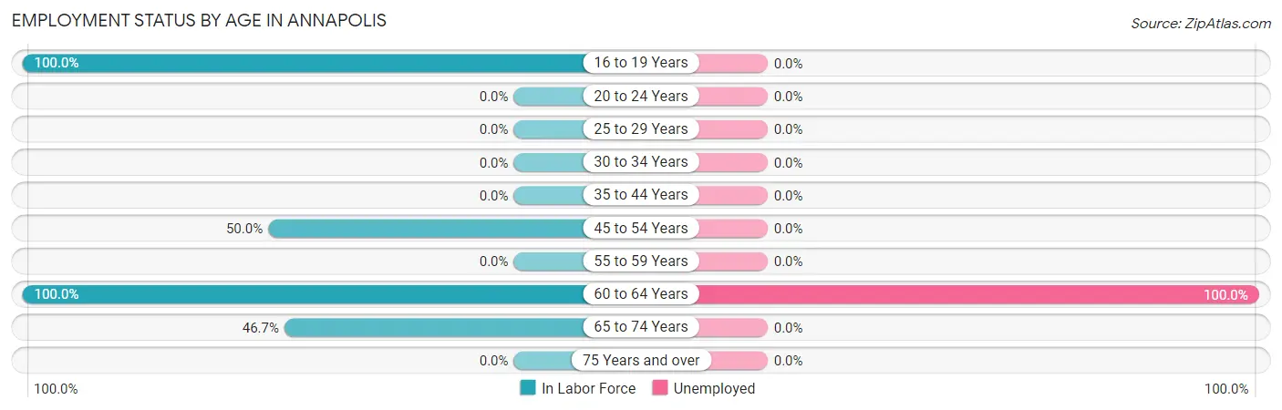 Employment Status by Age in Annapolis