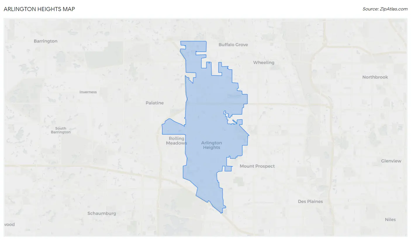 Arlington Heights Map