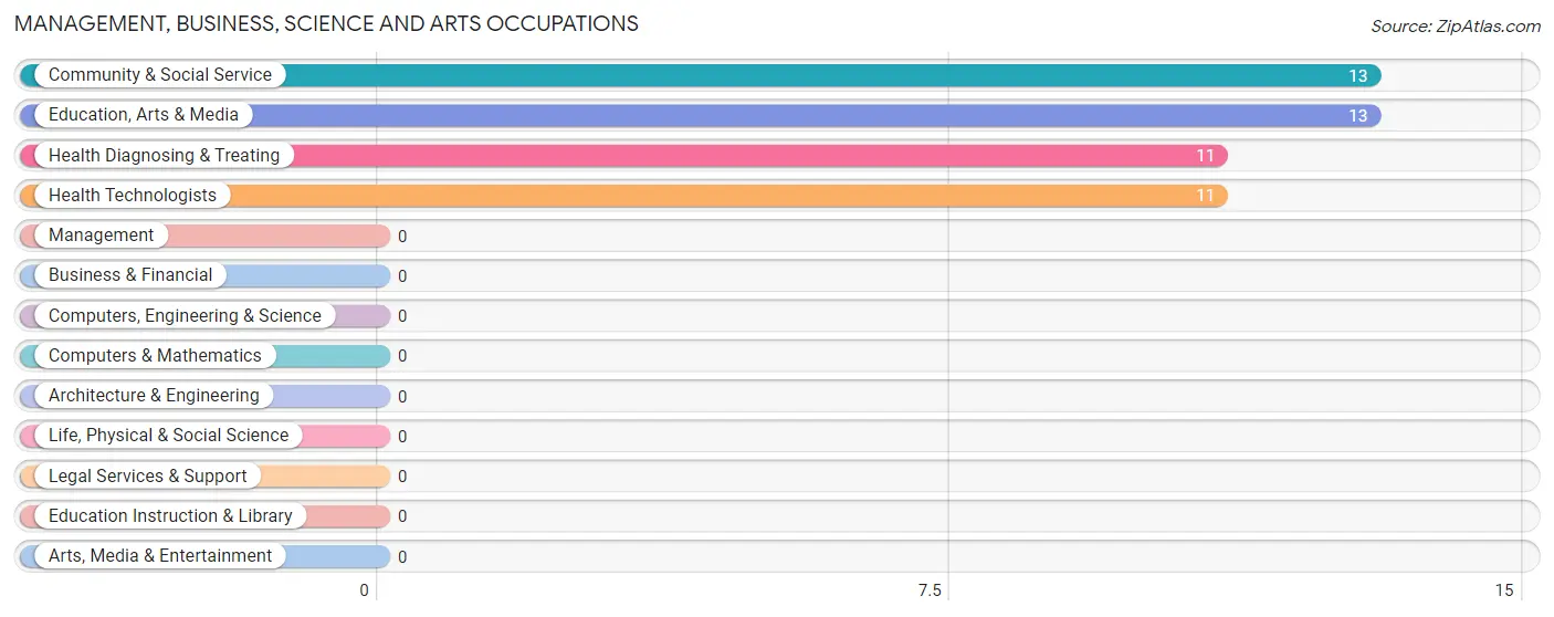 Management, Business, Science and Arts Occupations in Baileyville