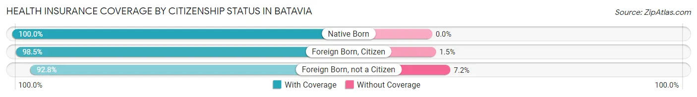 Health Insurance Coverage by Citizenship Status in Batavia