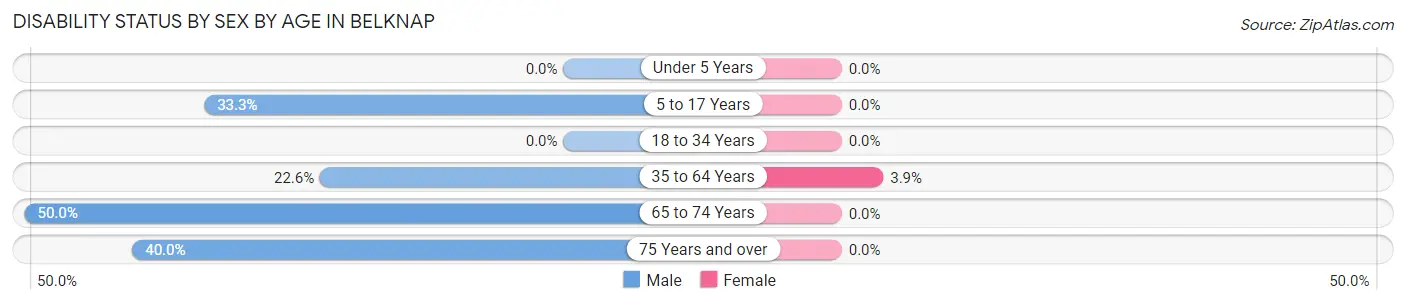 Disability Status by Sex by Age in Belknap