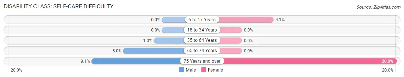 Disability in Benson: <span>Self-Care Difficulty</span>