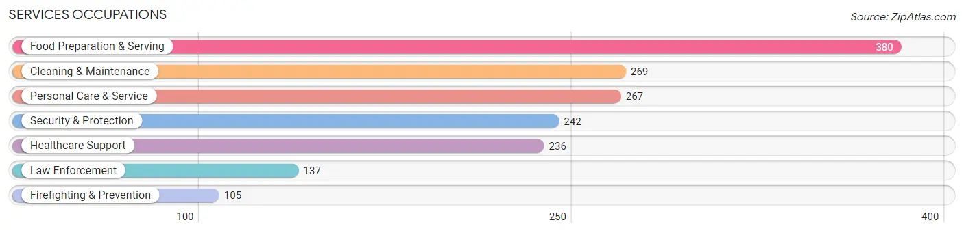 Services Occupations in Bloomingdale