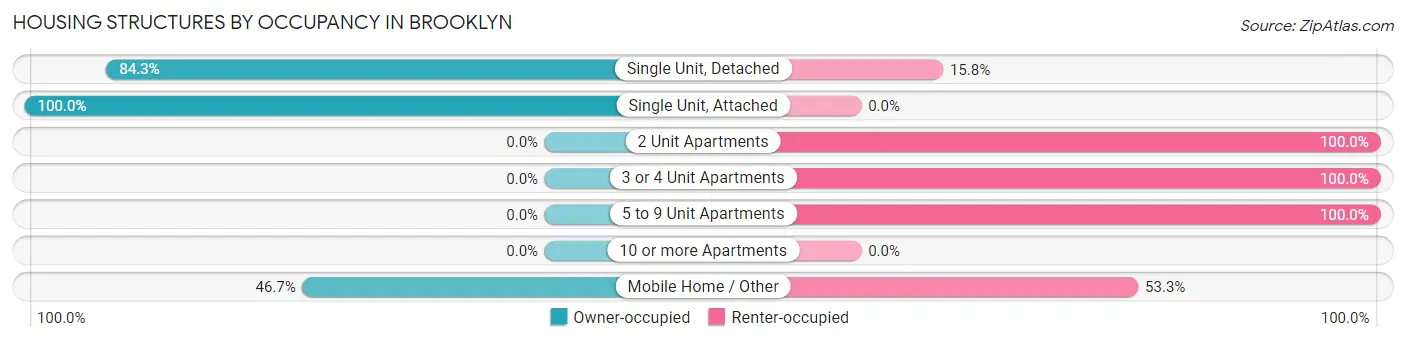 Housing Structures by Occupancy in Brooklyn