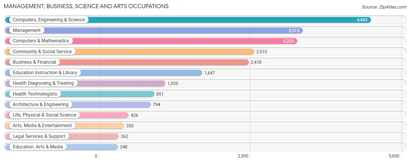 Management, Business, Science and Arts Occupations in Buffalo Grove