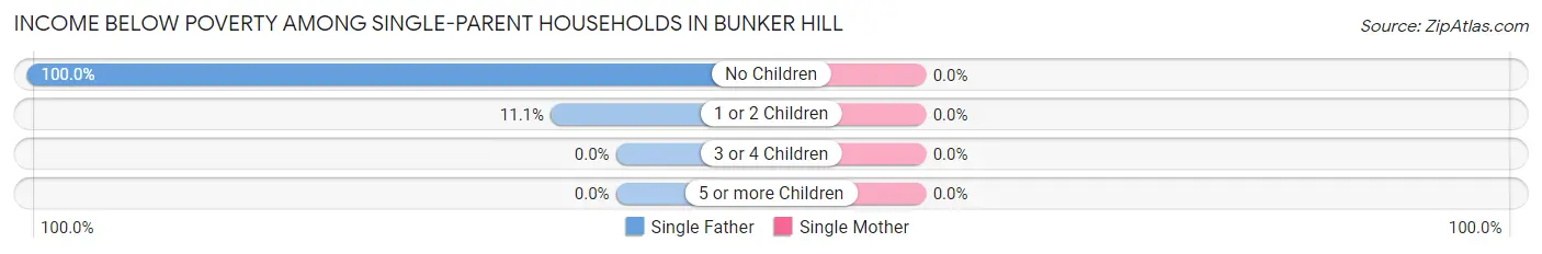 Income Below Poverty Among Single-Parent Households in Bunker Hill