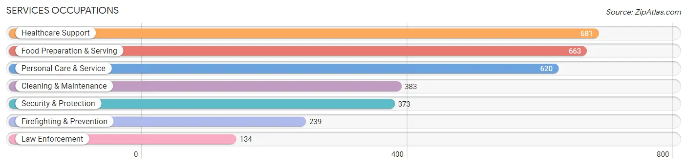 Services Occupations in Carol Stream