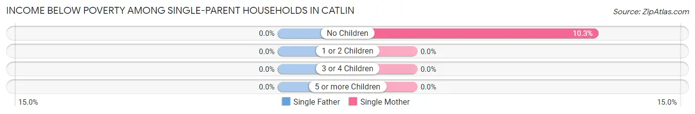 Income Below Poverty Among Single-Parent Households in Catlin