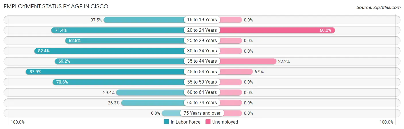 Employment Status by Age in Cisco