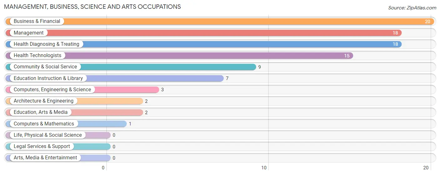 Management, Business, Science and Arts Occupations in Cisne