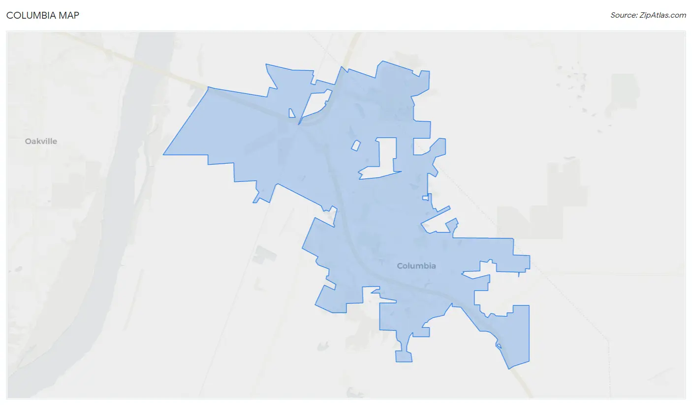 Columbia Map