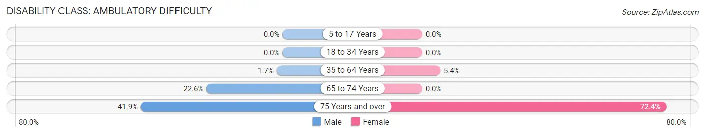 Disability in Elizabeth: <span>Ambulatory Difficulty</span>