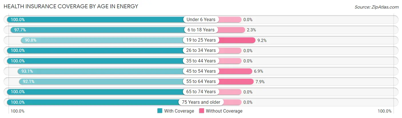 Health Insurance Coverage by Age in Energy