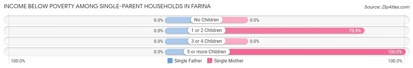 Income Below Poverty Among Single-Parent Households in Farina