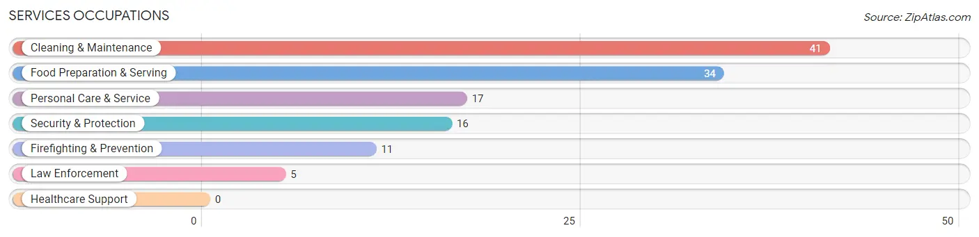 Services Occupations in Fisher