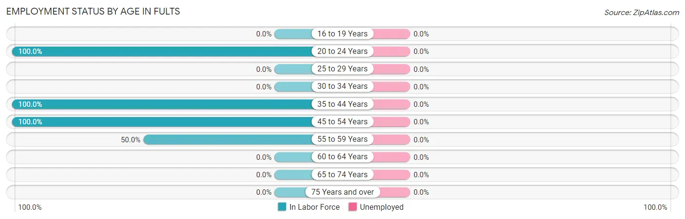 Employment Status by Age in Fults