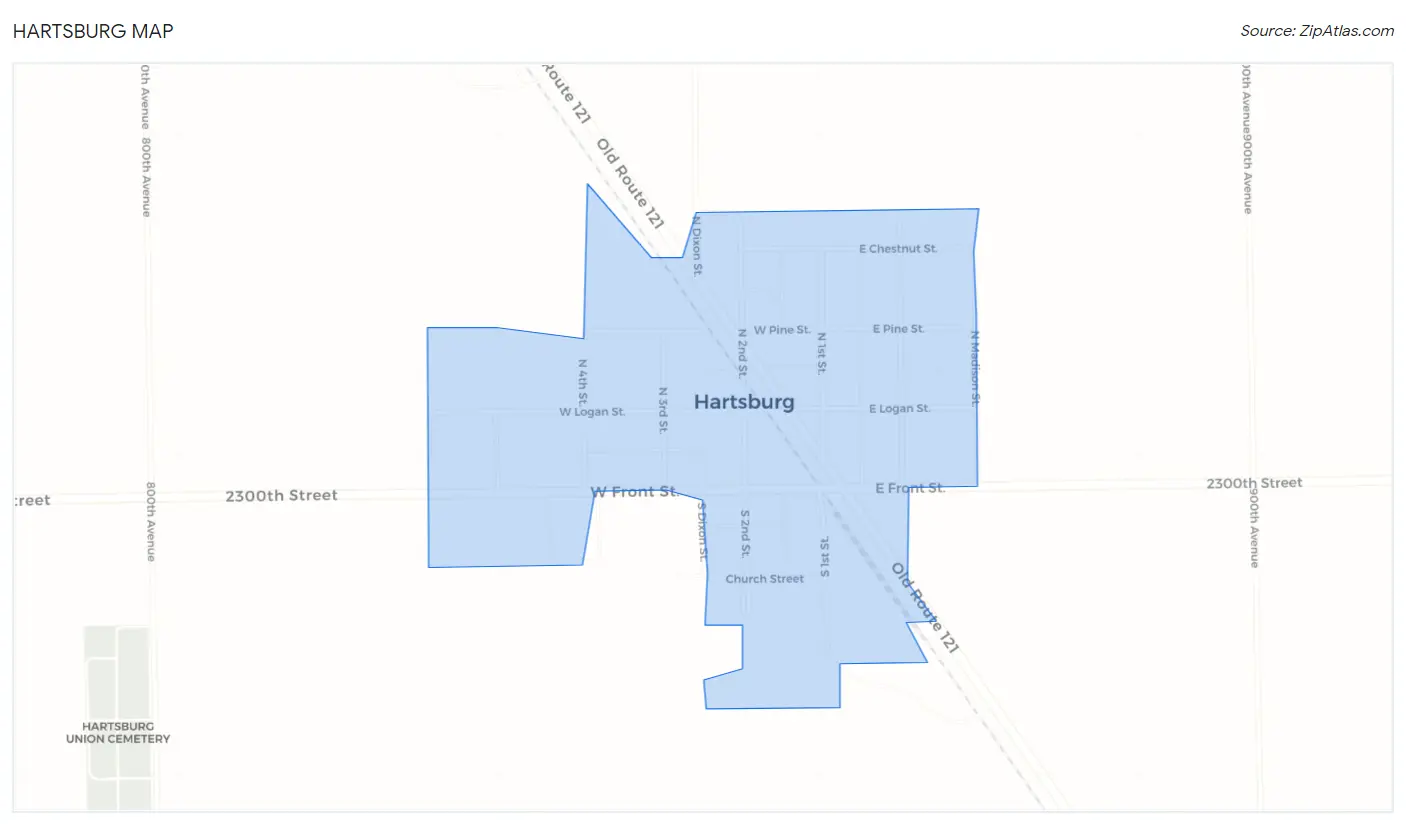 Hartsburg Map