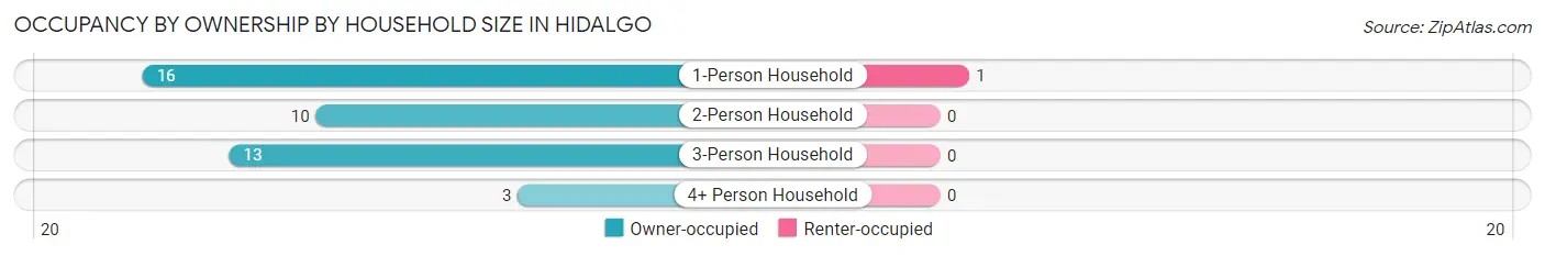 Occupancy by Ownership by Household Size in Hidalgo