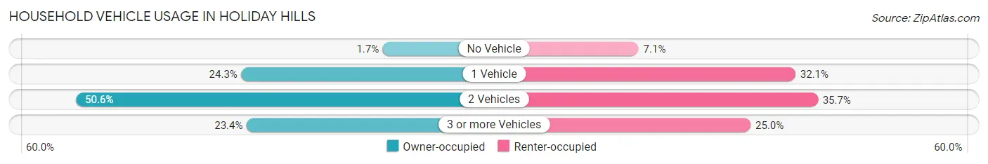 Household Vehicle Usage in Holiday Hills
