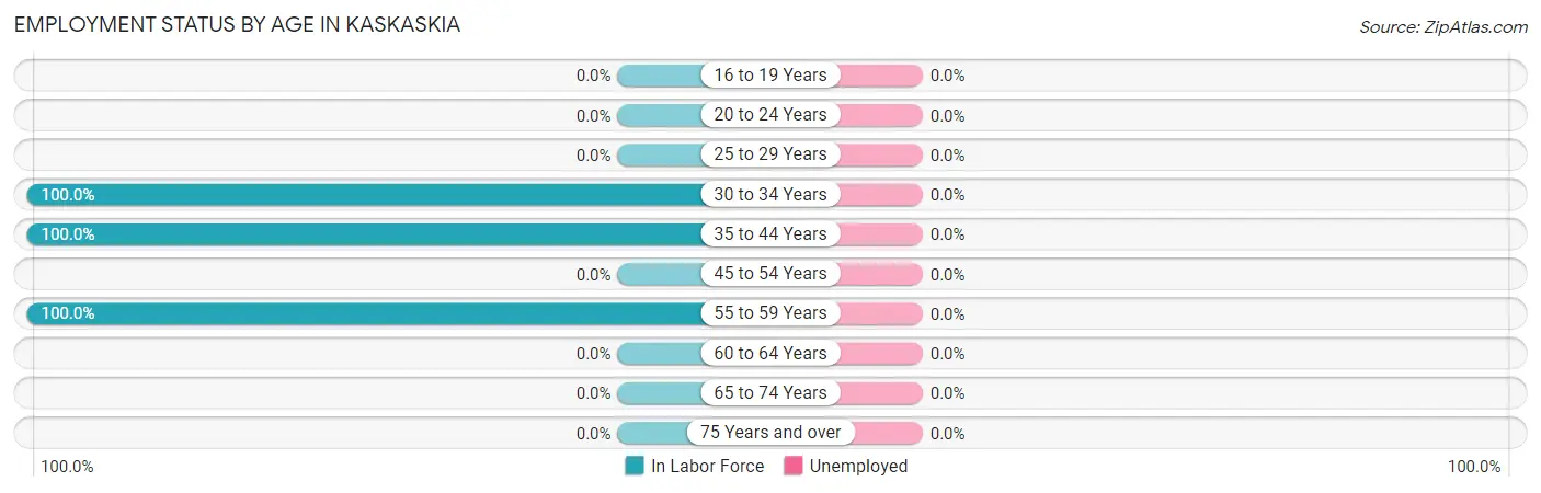 Employment Status by Age in Kaskaskia