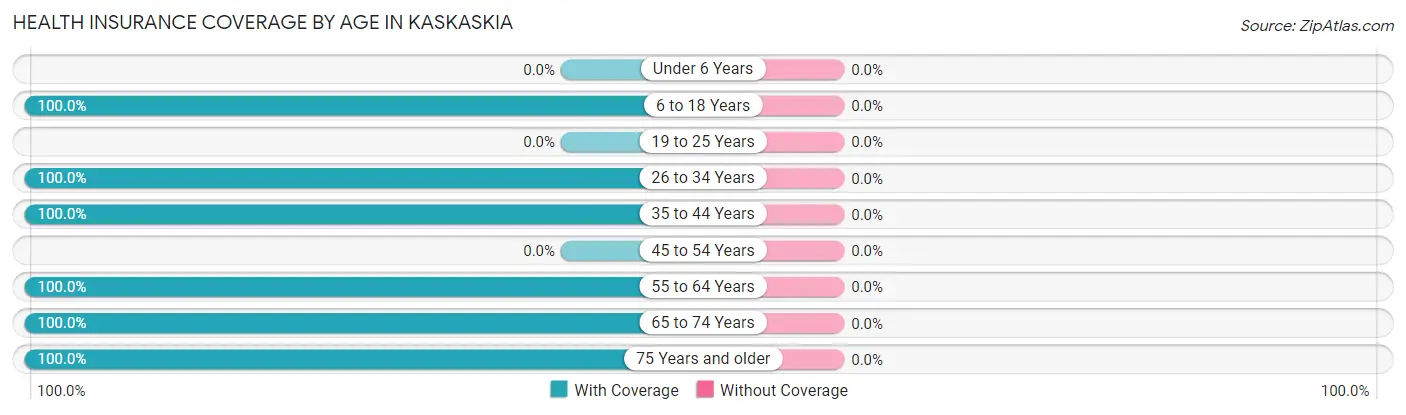 Health Insurance Coverage by Age in Kaskaskia