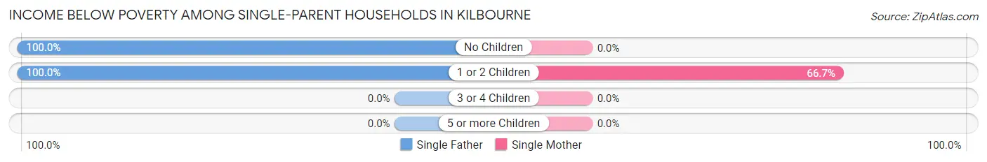 Income Below Poverty Among Single-Parent Households in Kilbourne