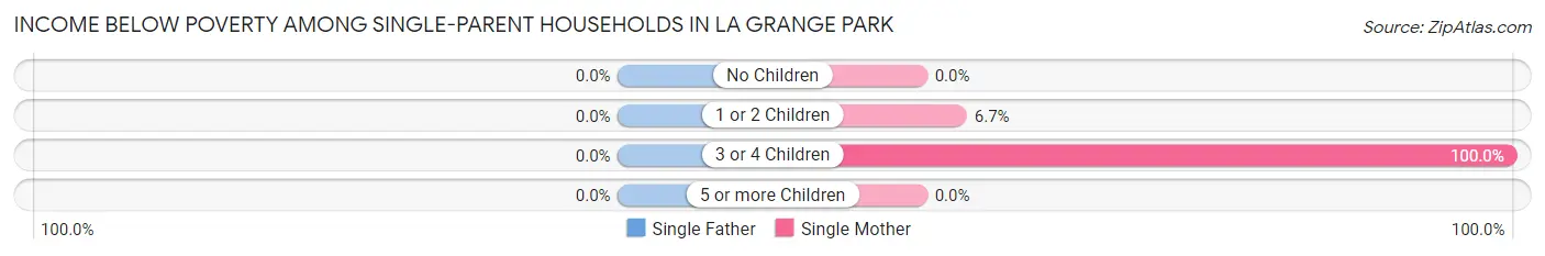 Income Below Poverty Among Single-Parent Households in La Grange Park