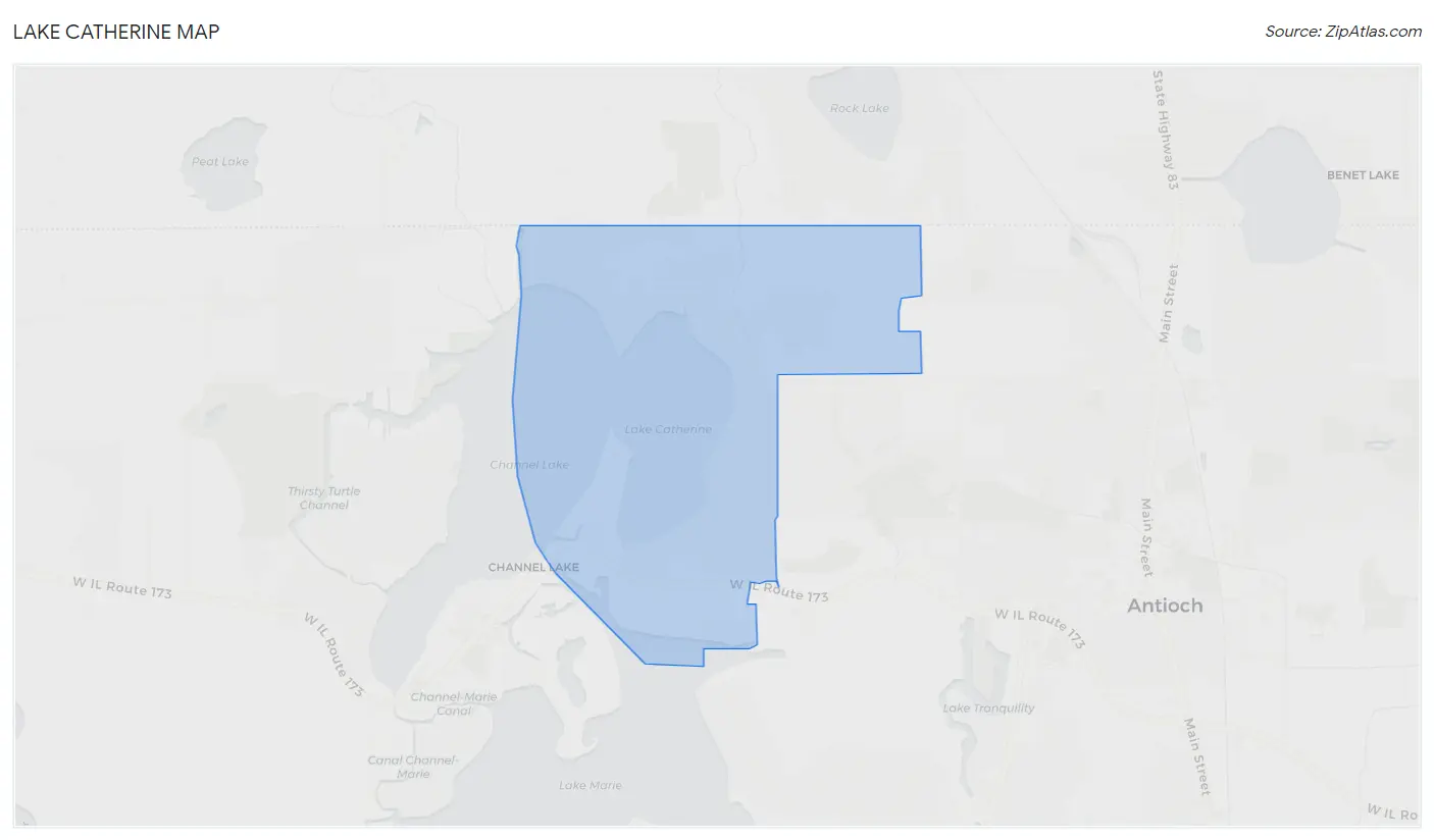 Lake Catherine Map