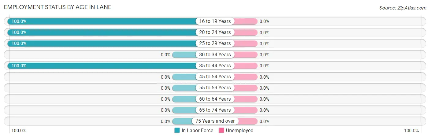Employment Status by Age in Lane