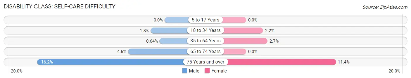 Disability in Lincolnshire: <span>Self-Care Difficulty</span>