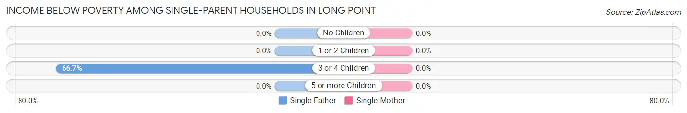 Income Below Poverty Among Single-Parent Households in Long Point