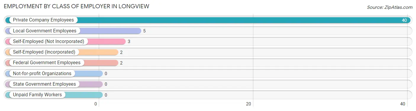 Employment by Class of Employer in Longview