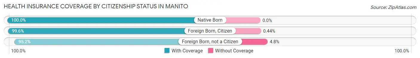 Health Insurance Coverage by Citizenship Status in Manito