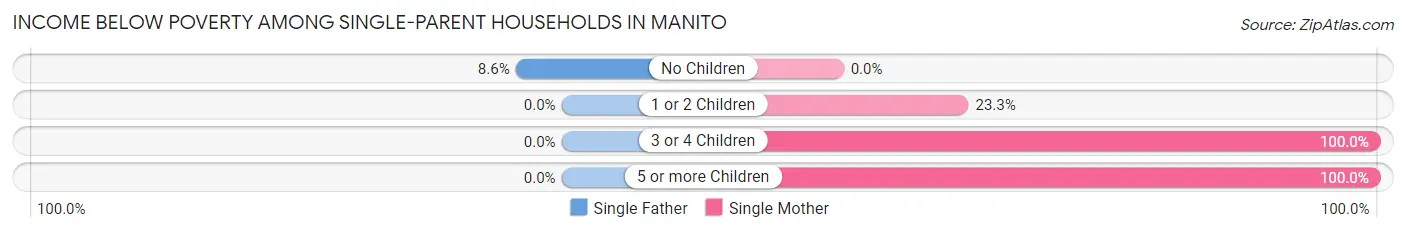 Income Below Poverty Among Single-Parent Households in Manito