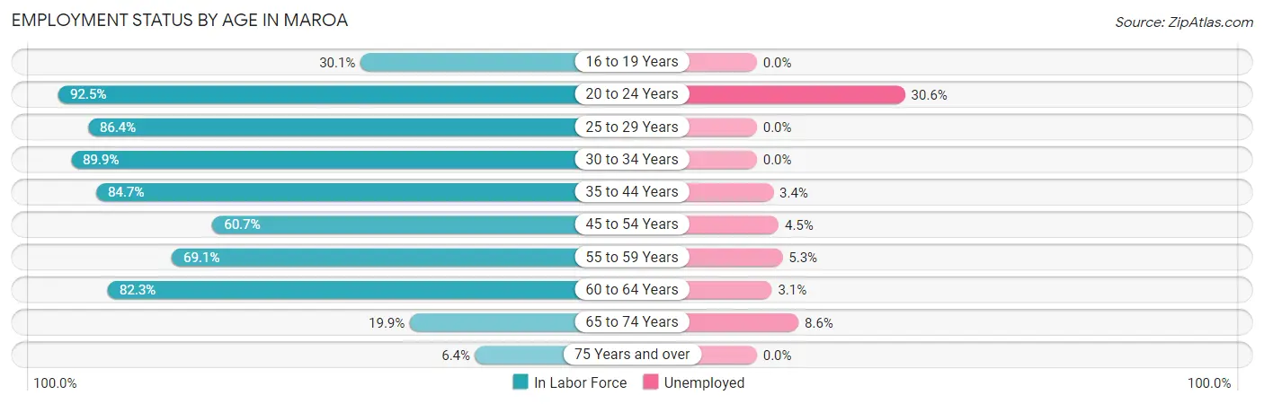 Employment Status by Age in Maroa