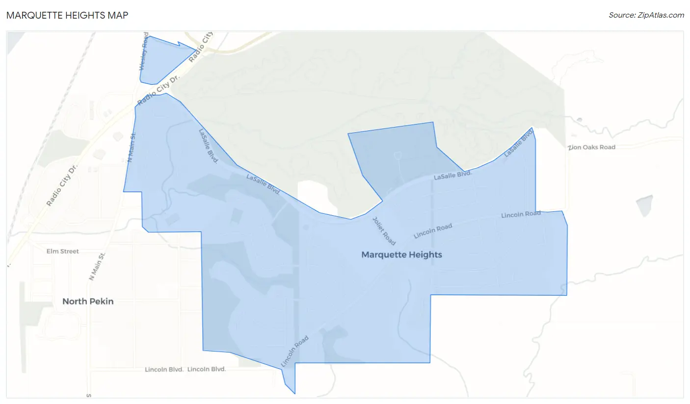 Marquette Heights Map