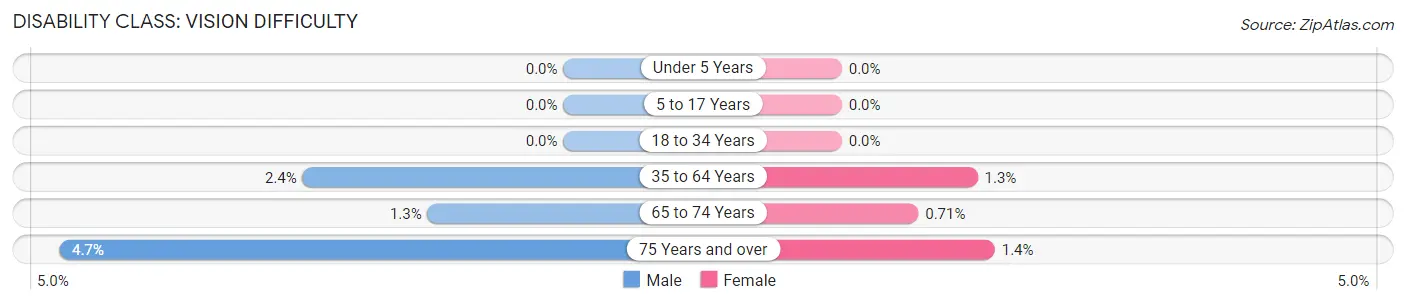 Disability in Matteson: <span>Vision Difficulty</span>