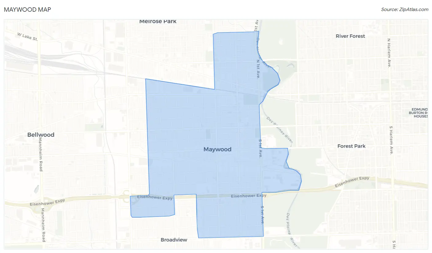 Maywood Map